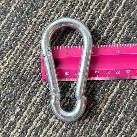 Rope 3/8 inch x 100 ft Braided Red Polypropylene Rope / Hook / 1-1/4" Pulley x2 - Picture 8 of 13